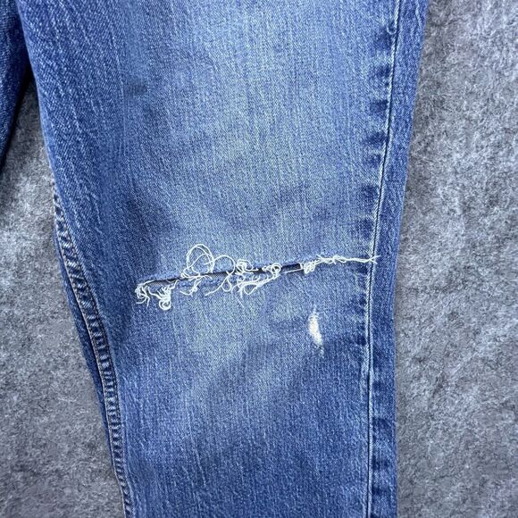 Silver Jeans Co Womens 31 Frisco Straight Western Glove Works Stretch Ripped - Picture 4 of 10